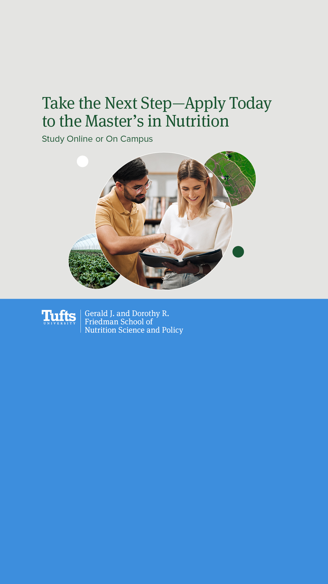 Tufts University Facebook ad