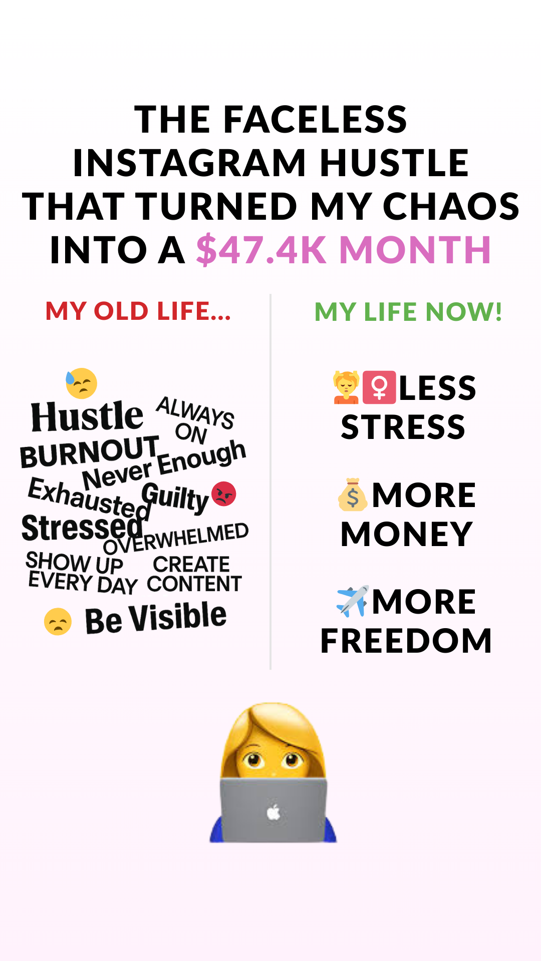 The Faceless Formula Facebook ad from Dec 5, 2025