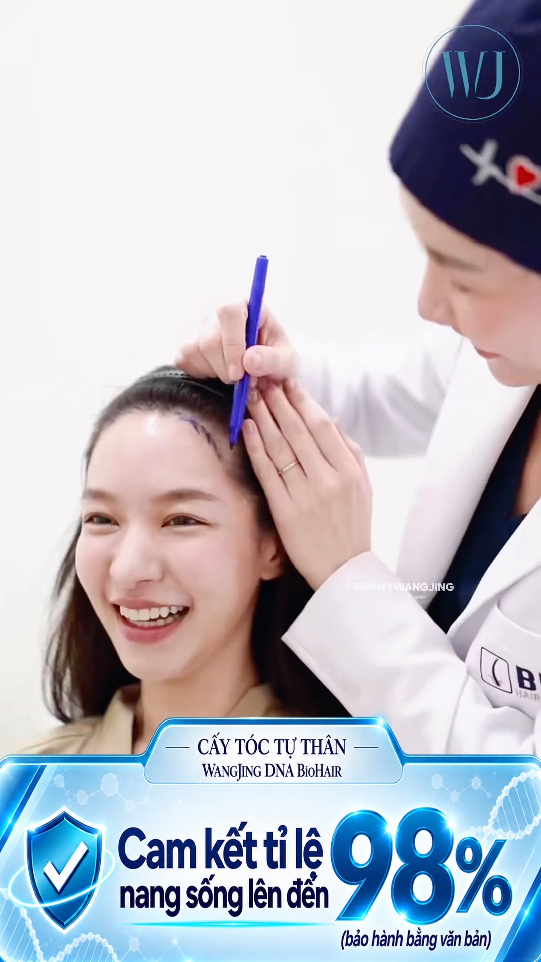 Viện Cấy Tóc Tự Thân WangJing DNA BioHair Facebook ad: TRÁN CAO - HÓI CHỮ M - TÓC…