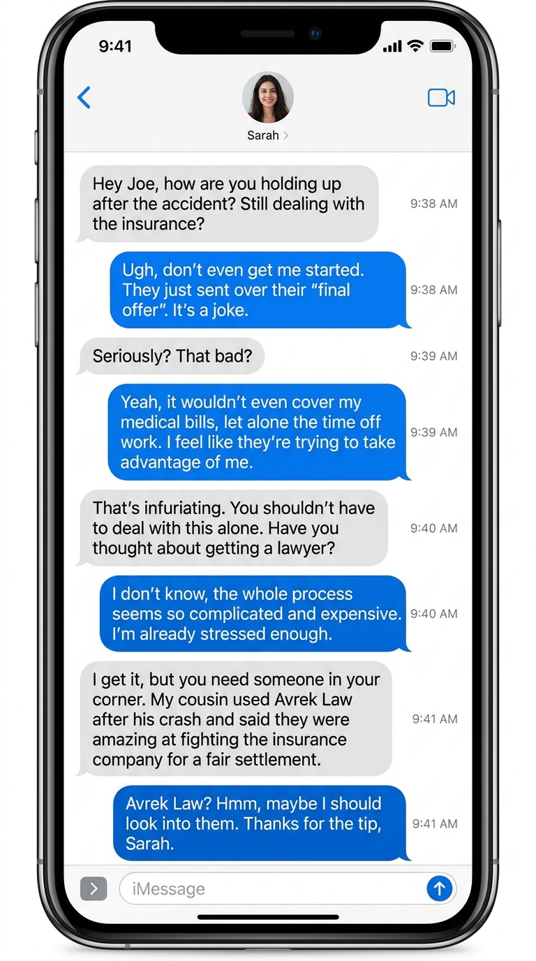 Crash Cobra Facebook ad: Act fast: Free consults for accident victims!