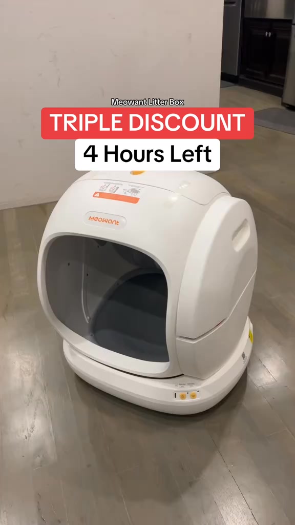 Meowant Facebook ad: Clean your cat litter box easily!