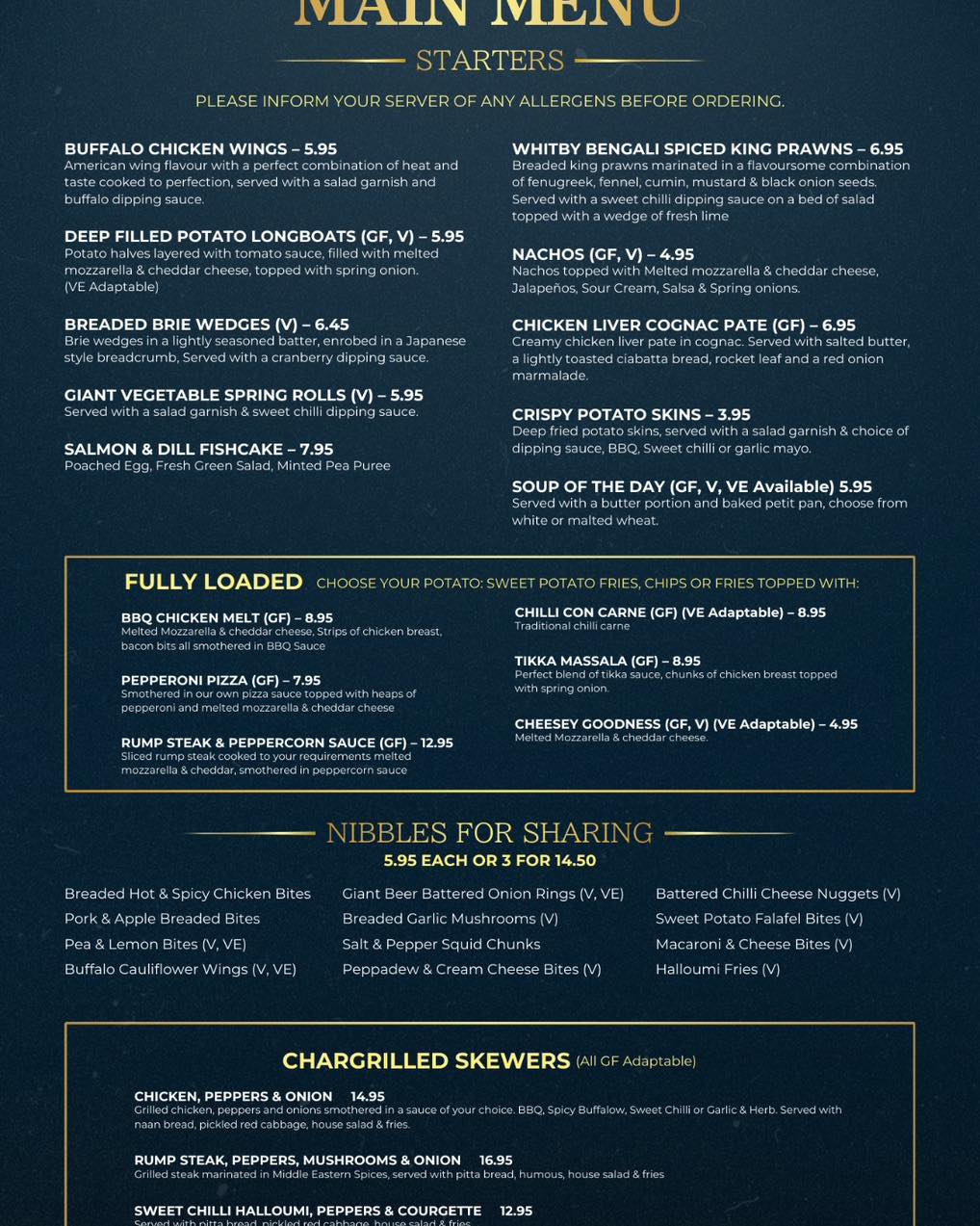 The Sparrow Hotel, Bar & Restaurant Facebook ad: NEW MENU ALERT!