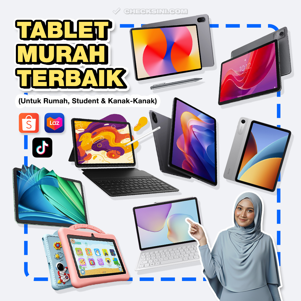 CheckSini.com Facebook ad: Cari Tablet Murah Terbaik di Shopee, TikTok &…