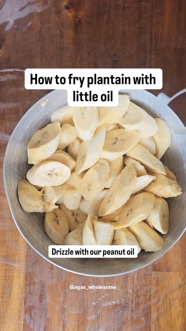 Aga's Wholesome Foods Facebook ad: How to fry delicious plantain with little oil