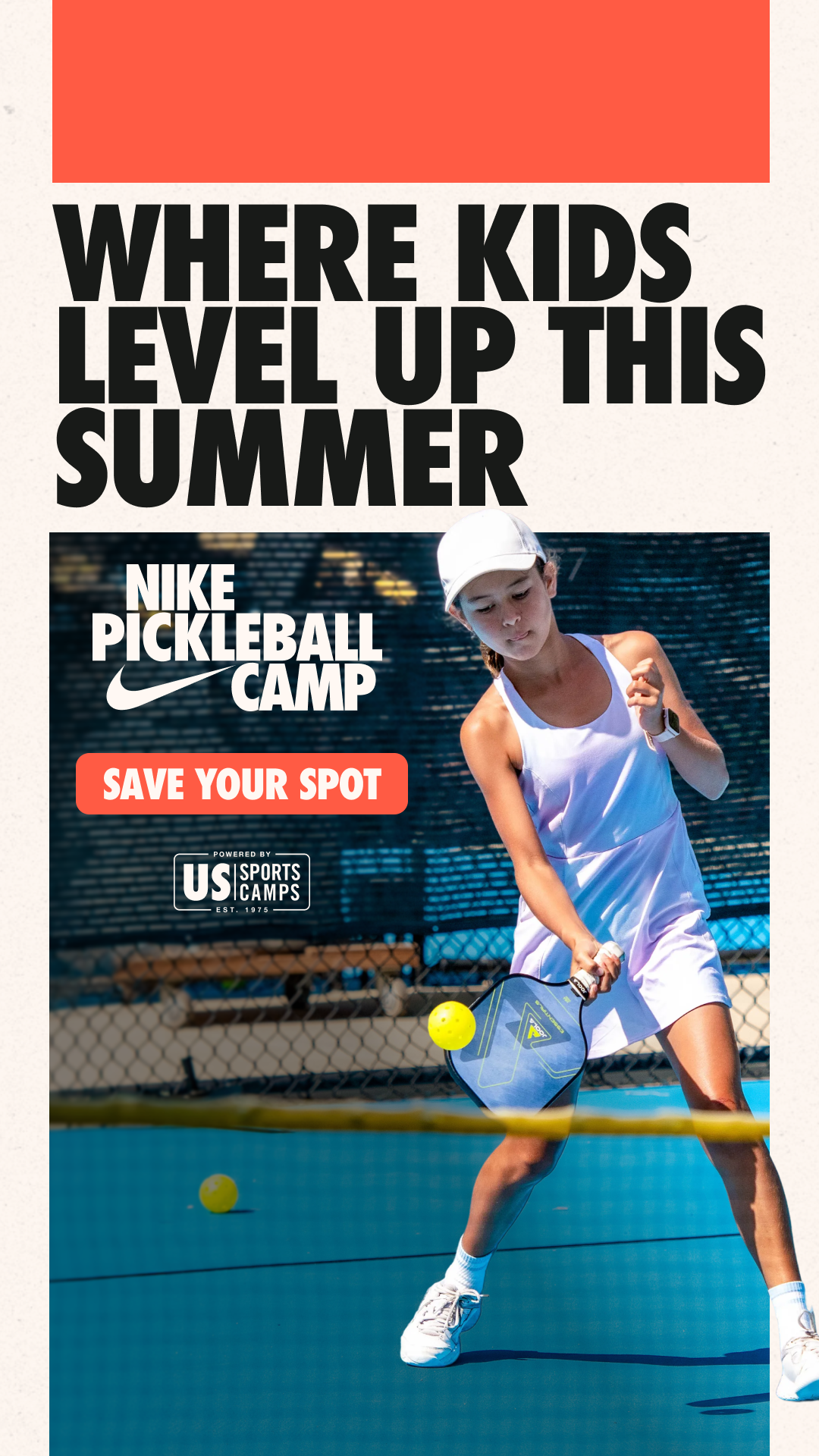 US Sports Camps - NIKE Sports Camps Facebook ad