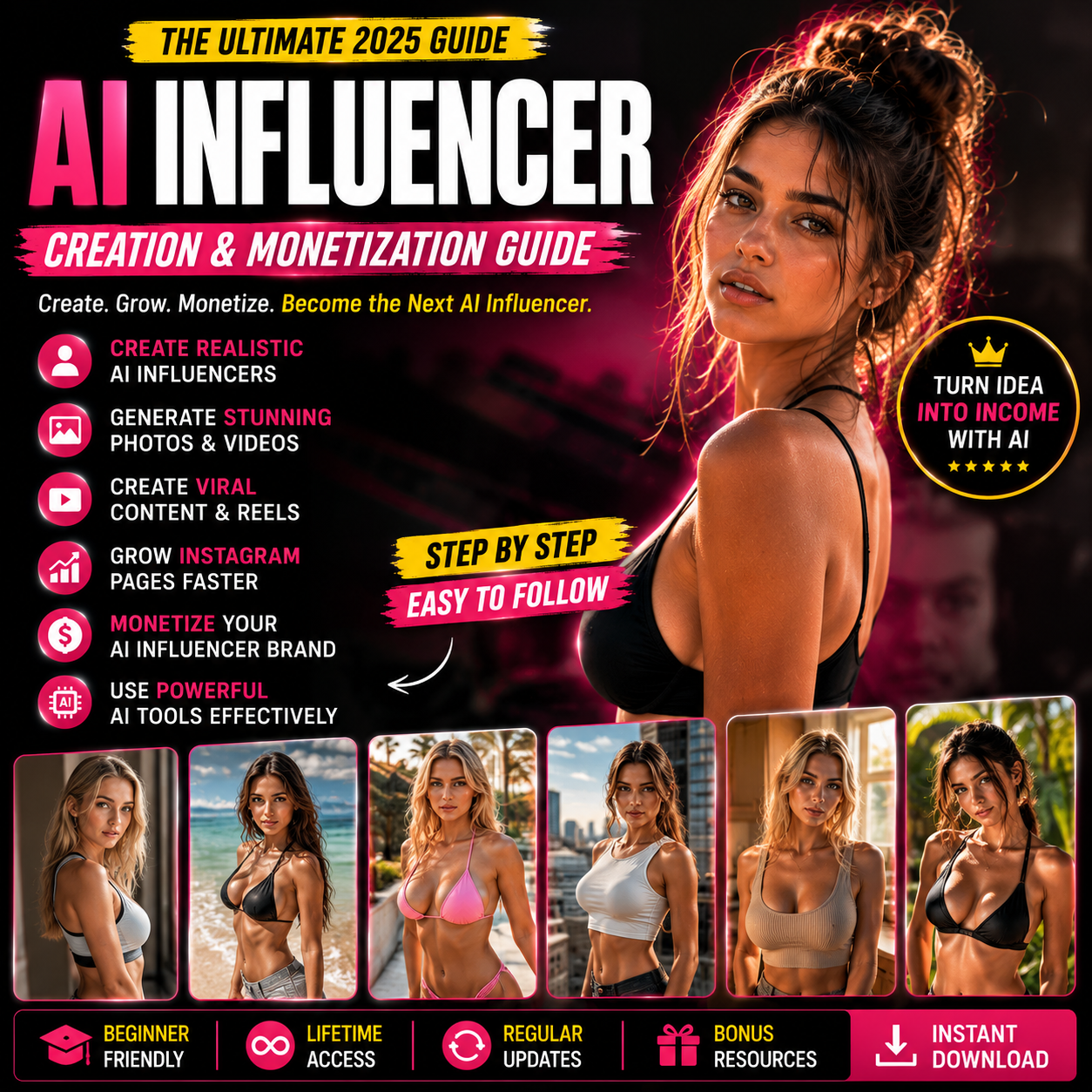 Varnexa Digital Facebook ad: This Girl Isn’t Real… But Her AI Page Is Making Money