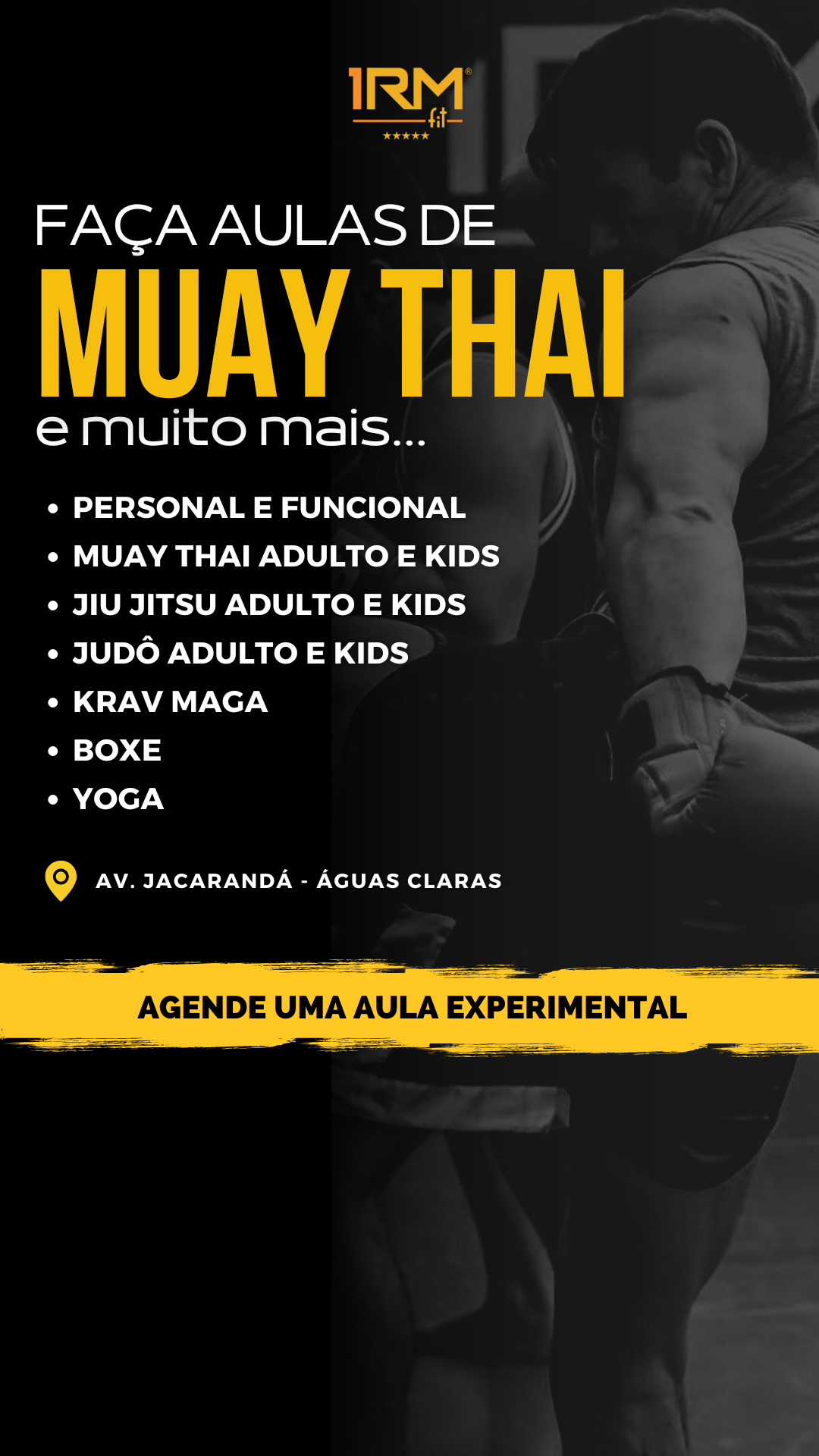 1RM FIT Academia Facebook ad