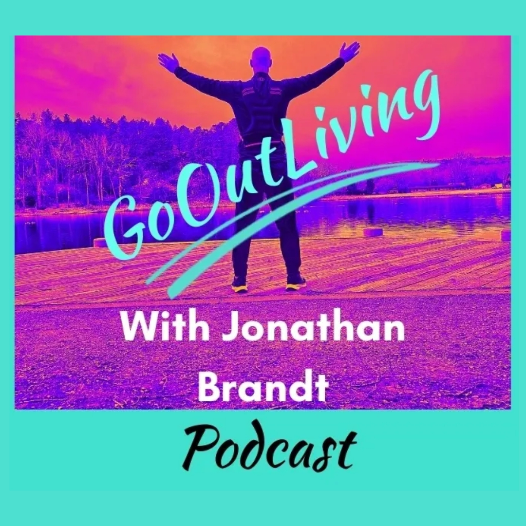 Gooutliving.com Facebook ad: Listen on YouTube, Apple, Spotify & Patreon
