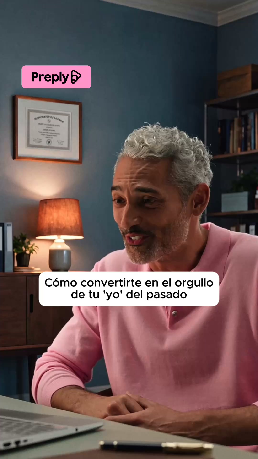 Preply Facebook ad: Progresar es cosa de dos