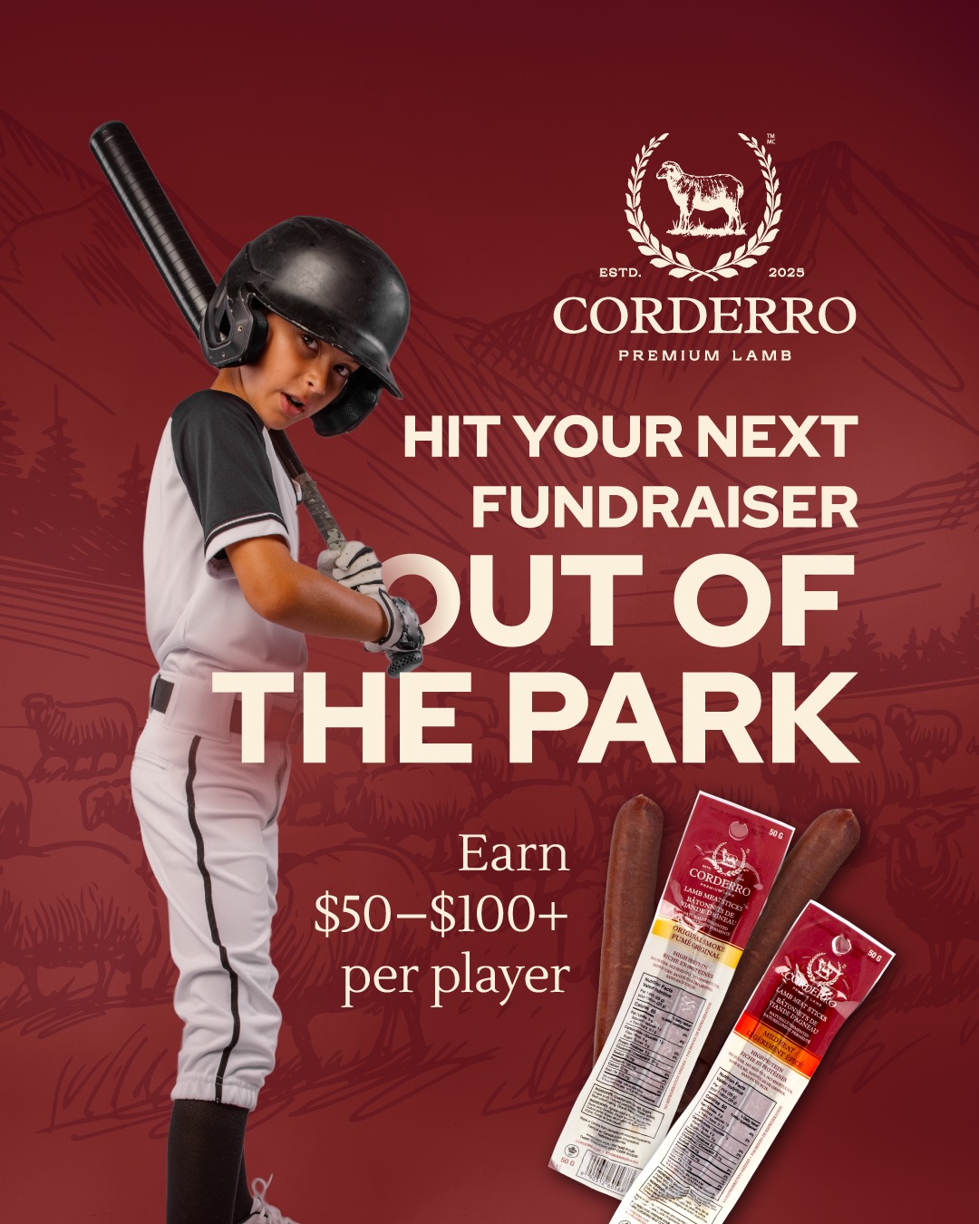 Corderro Snacks Facebook ad: Get Free Samples & Info Package