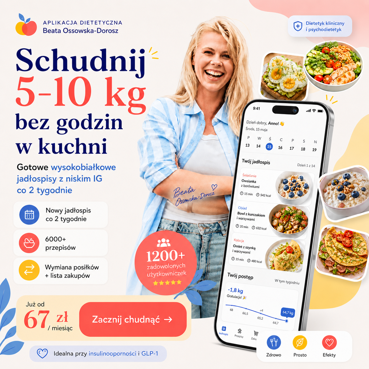 Dietetyk Beata Ossowska Facebook ad from May 4, 2026