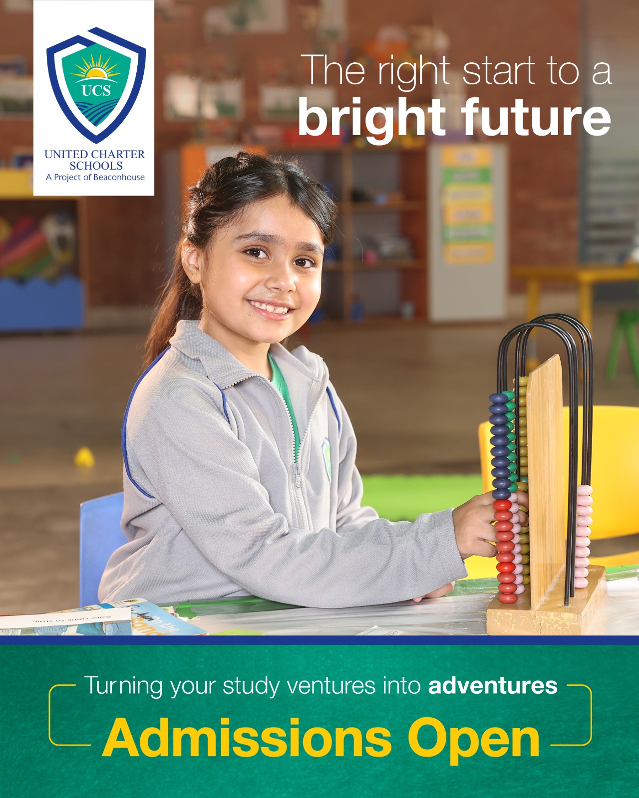 United Charter Schools Jubilee Town Campus Facebook ad: Admissions Open!