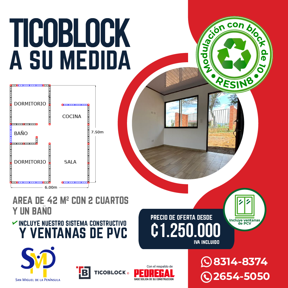 Ticoblock Facebook ad: ¡Nuevos paquetes TICOBLOCK llegaron a Guanacaste!