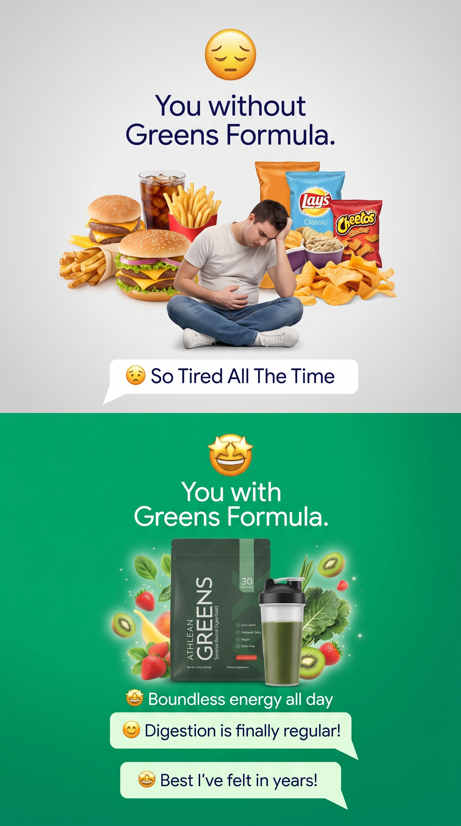 ATHLEAN-X Facebook ad: Which Side Are You On?