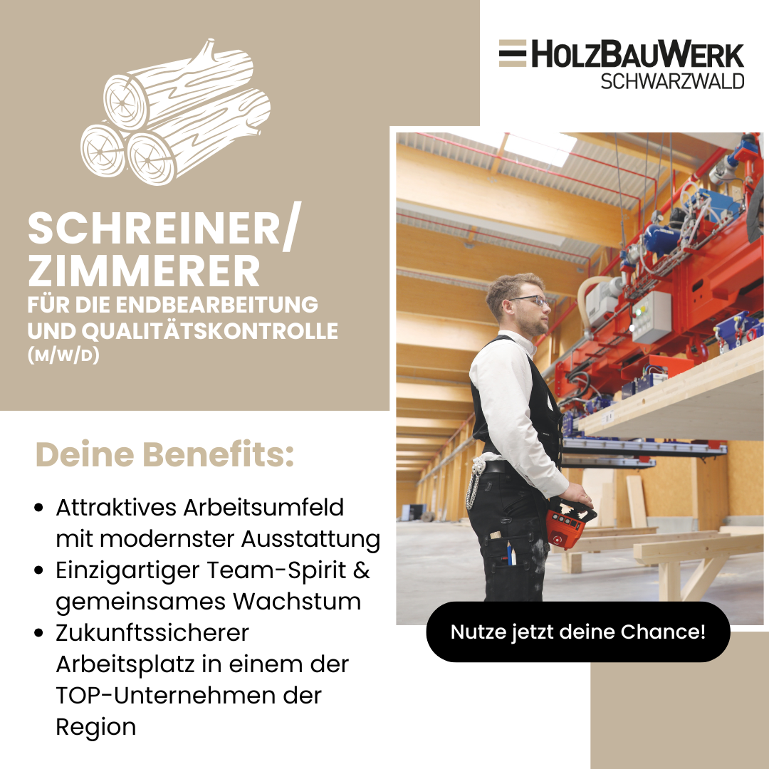 Holzbauwerk Schwarzwald Facebook ad: Jetzt in unter 60 Sekunden bewerben!