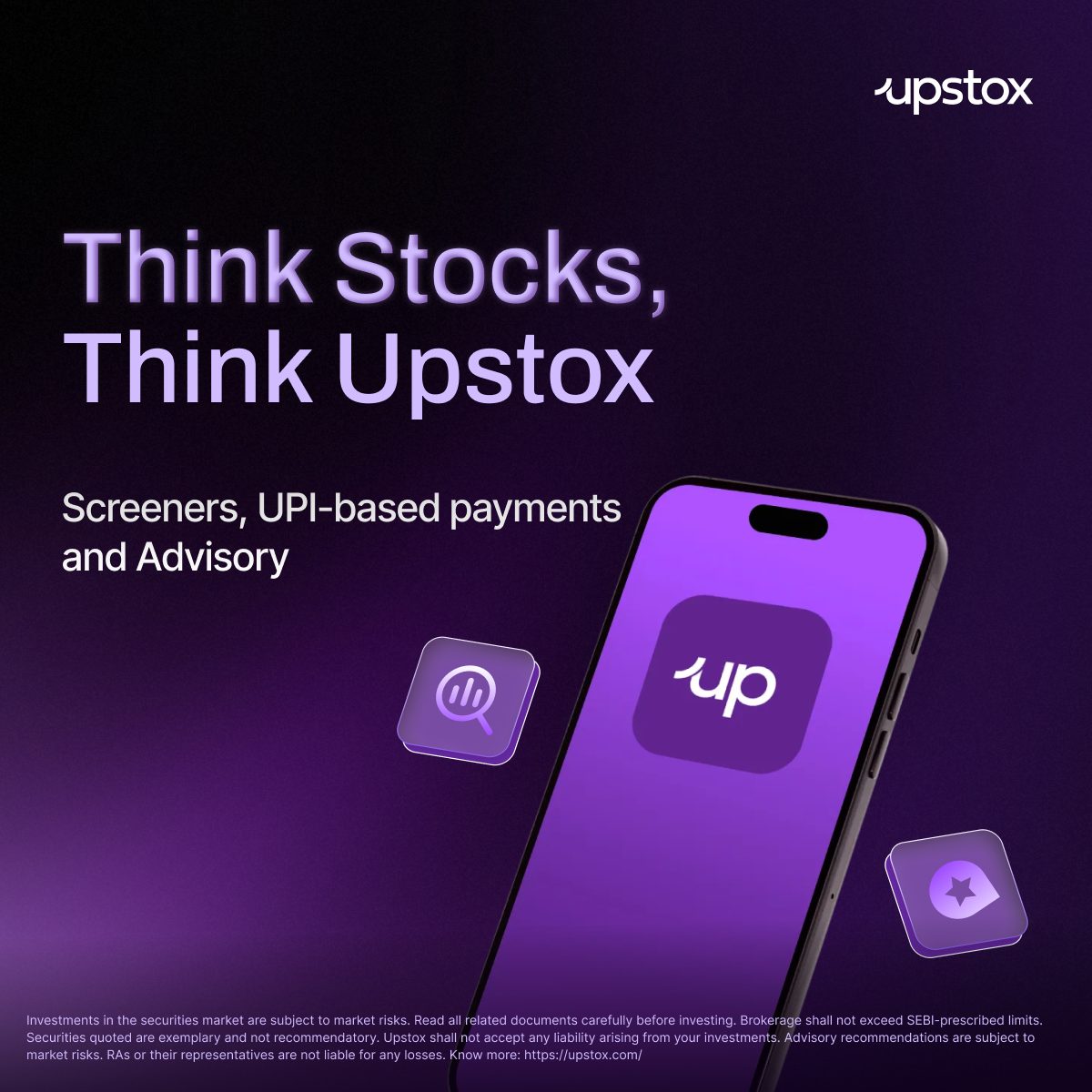Upstox Facebook ad: Open your FREE Demat now!