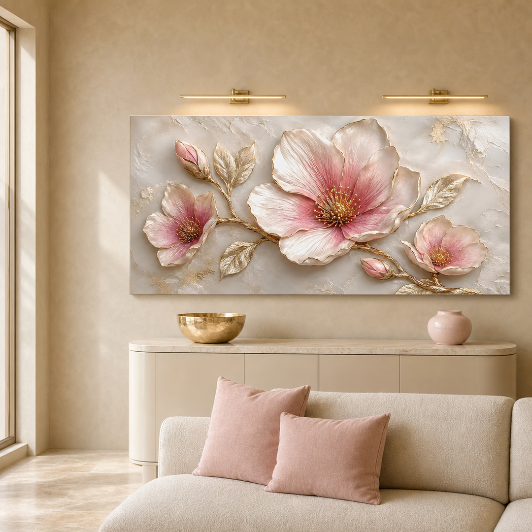 Tailored Canvases - Personalized Art Facebook ad: Blush Magnolia Elegance | Made in the USA | Ships Fast