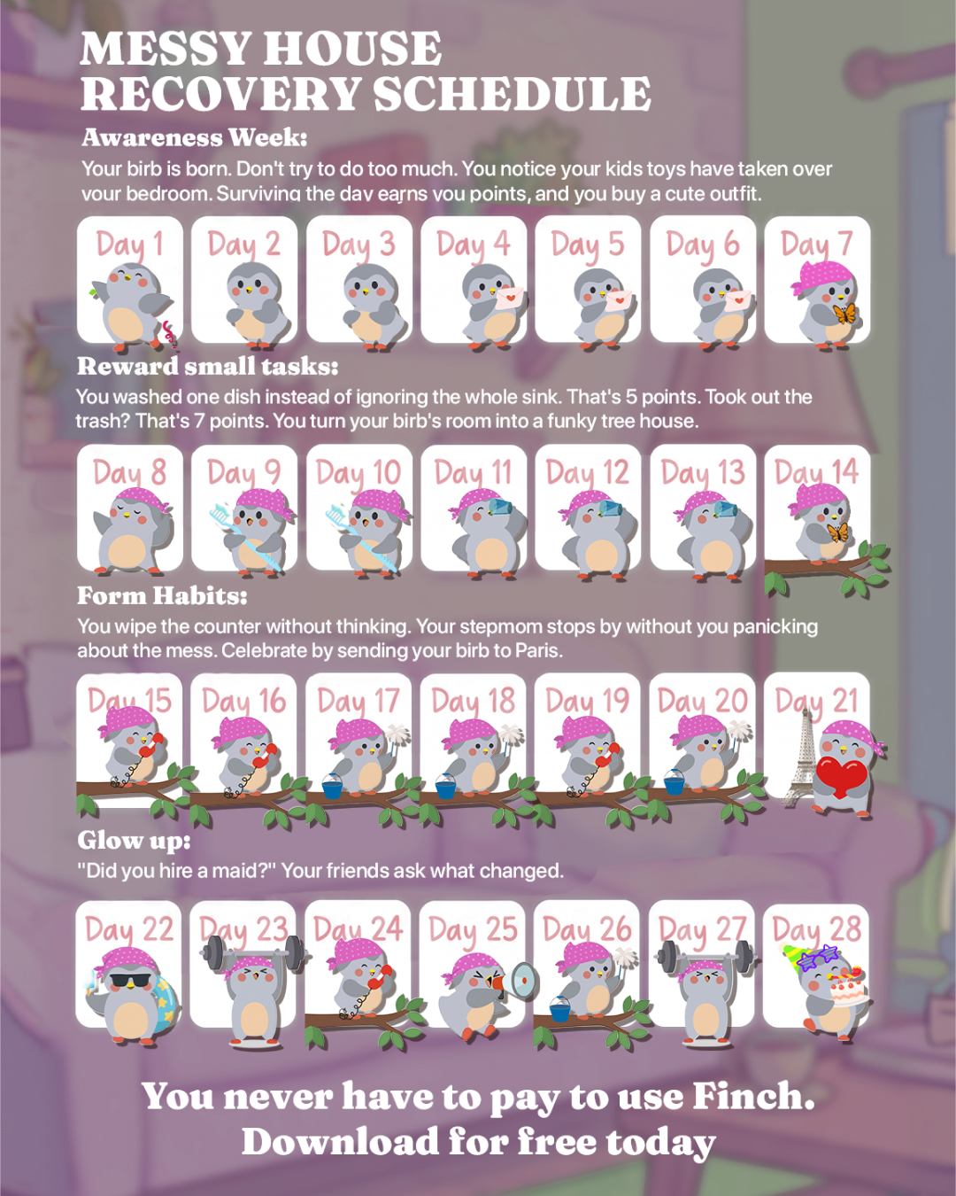 Finch Facebook ad