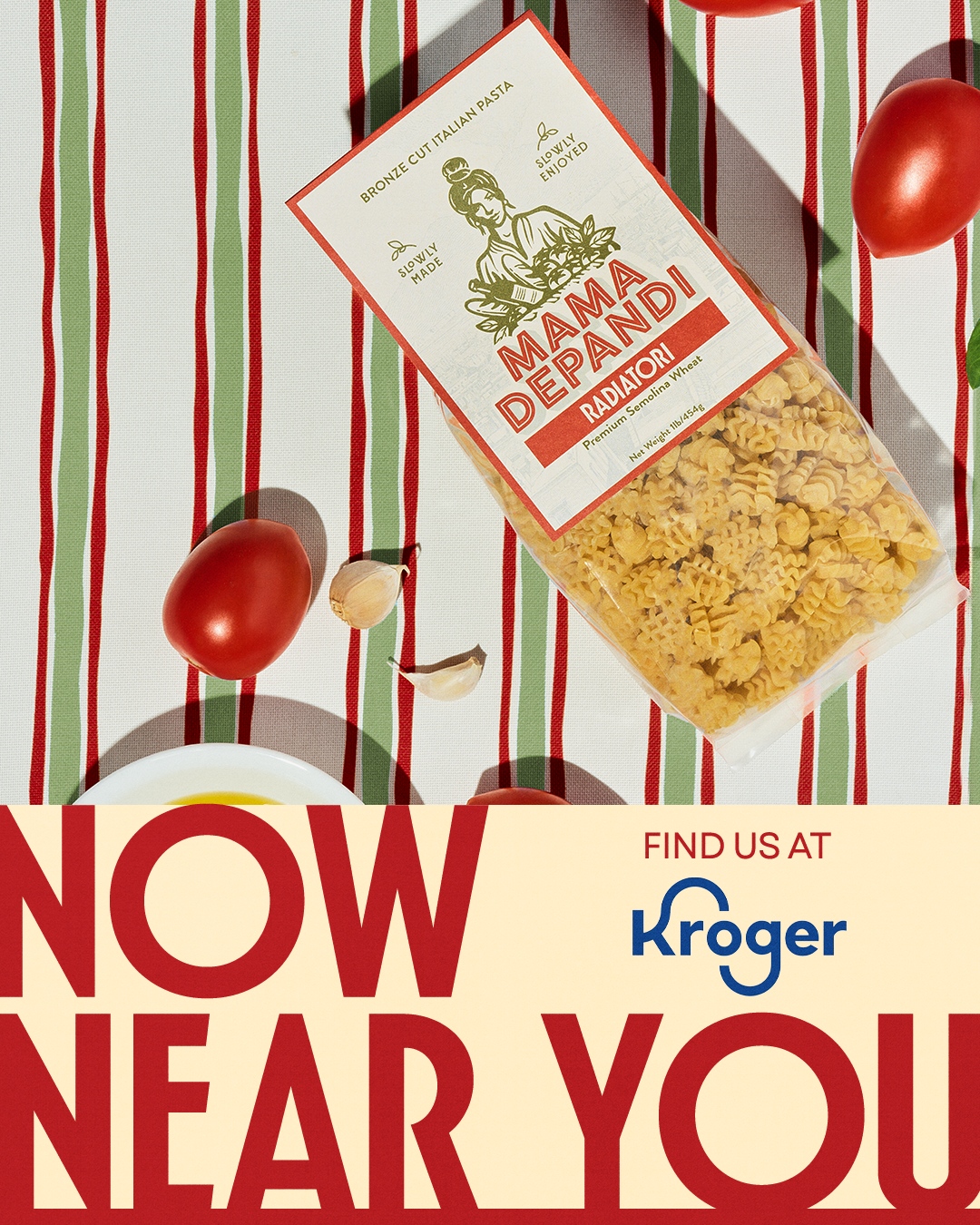 Mama DePandi Facebook ad: Find Us At Kroger
