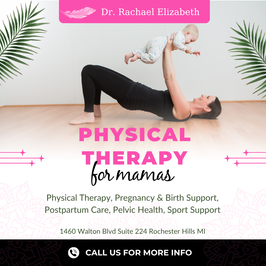 Dr. Rachael Elizabeth Miller Physical Therapist & Women's Health Coach Facebook ad: Michigan's Top Resource for Women