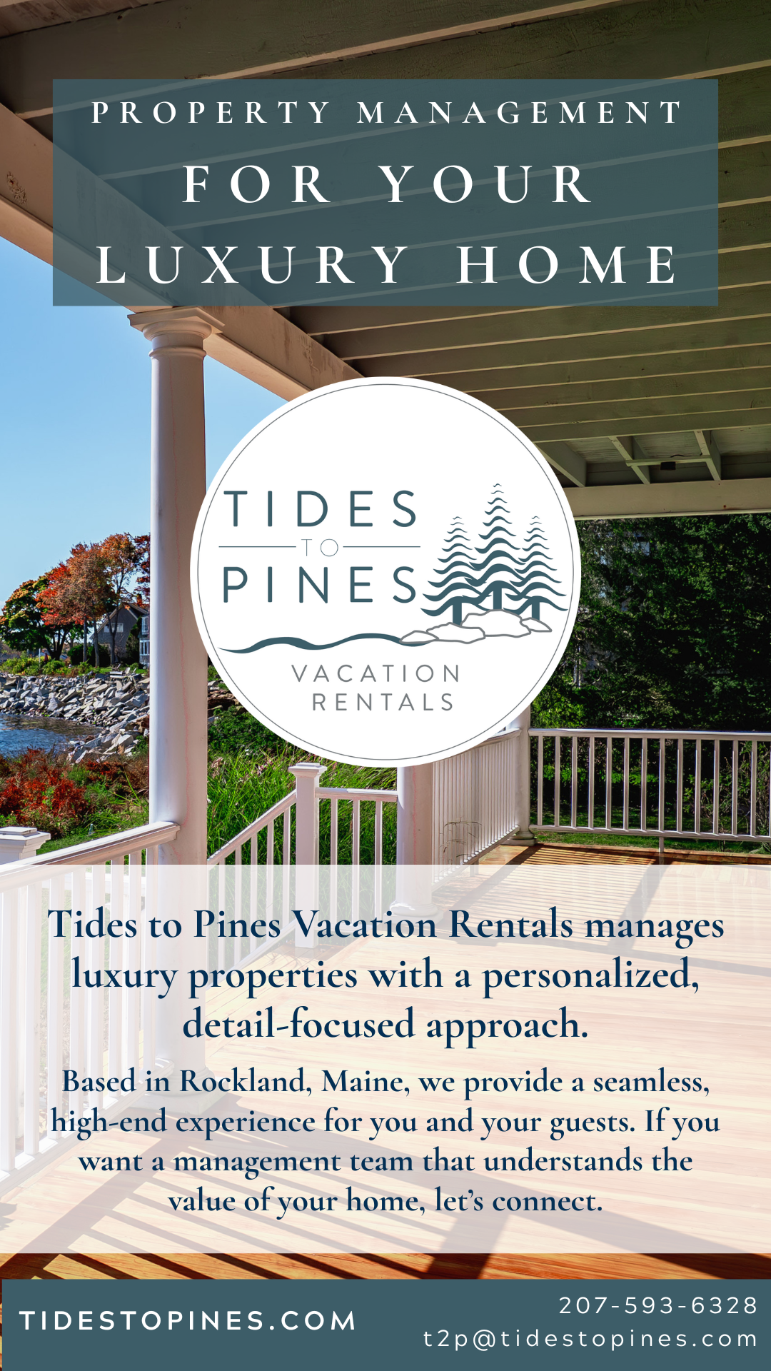 Tides to Pines Vacations Facebook ad: Maine Vacation Home Owners