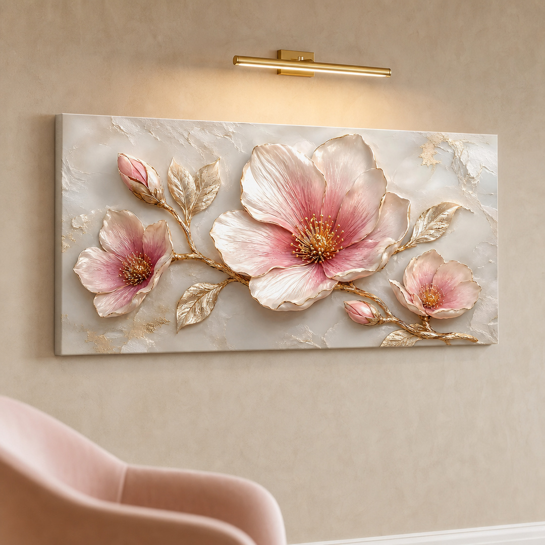 Tailored Canvases - Personalized Art Facebook ad: Blush Magnolia Elegance | Made in the USA | Ships Fast
