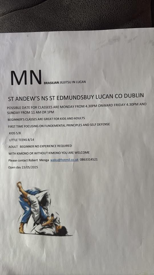MN Brazilian jiujitsu in Lucan Facebook ad: Martial arts school