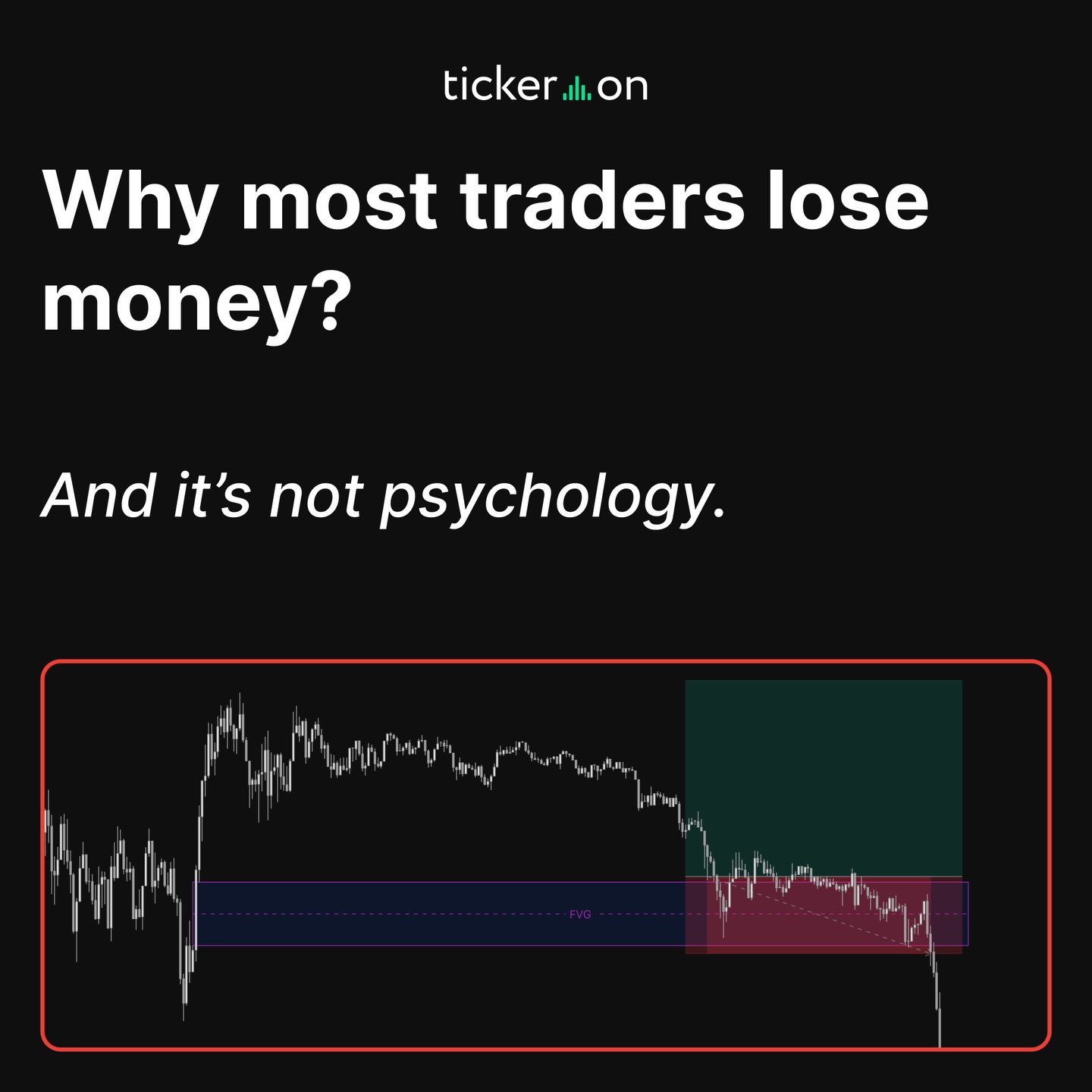 Tickeron, Inc Facebook ad: Most traders don’t lose because of psychology, they…