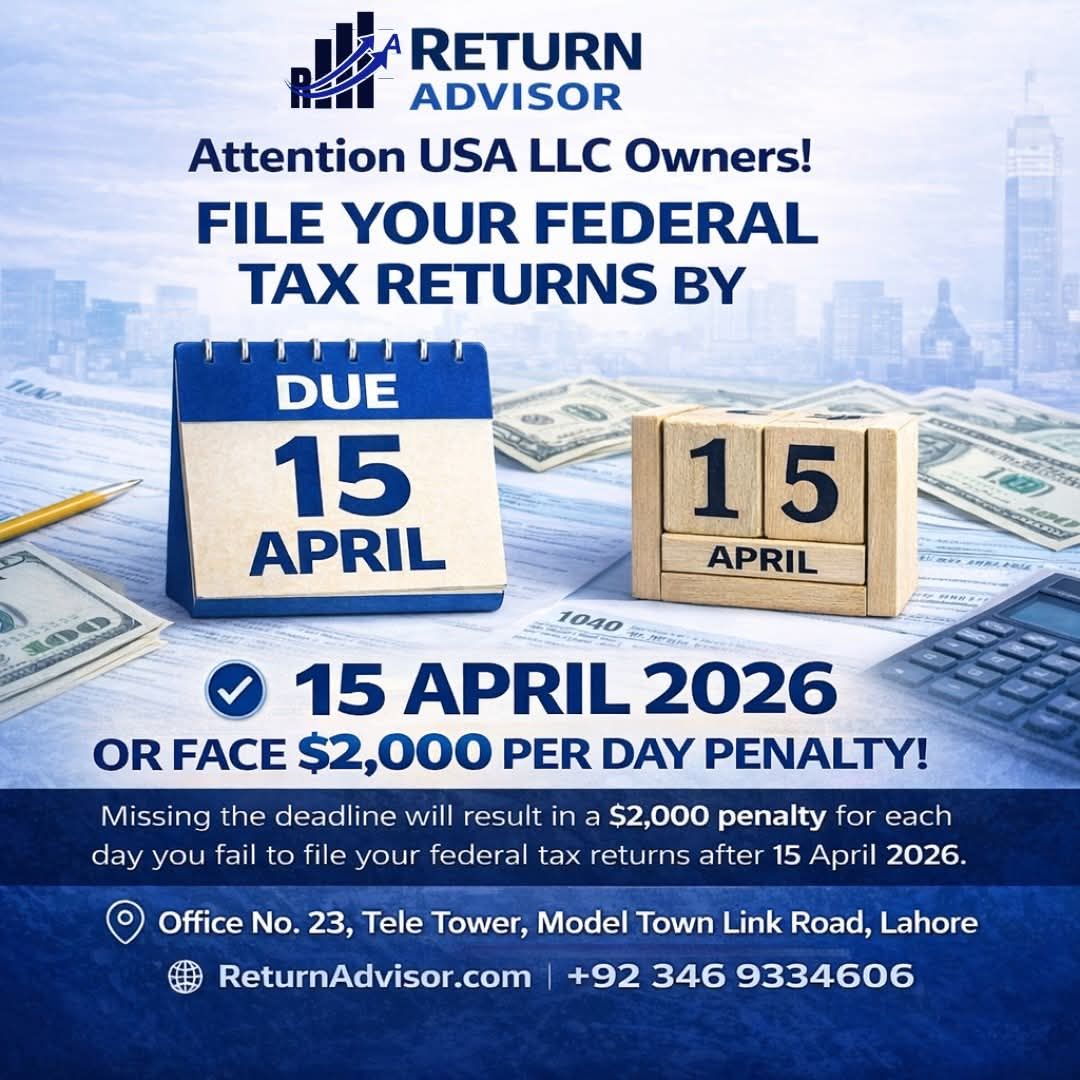 Return Advisor Facebook ad: USA LLC Annual Return Filing, Avoid Heavy Penalties!