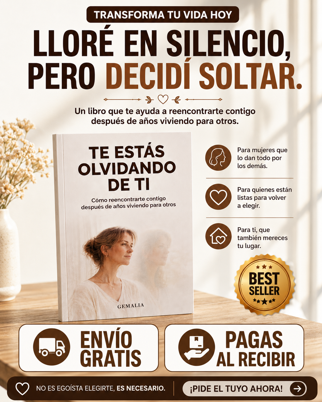 Gemalia Facebook ad: ¡Envío Gratis y Pago en Casa!