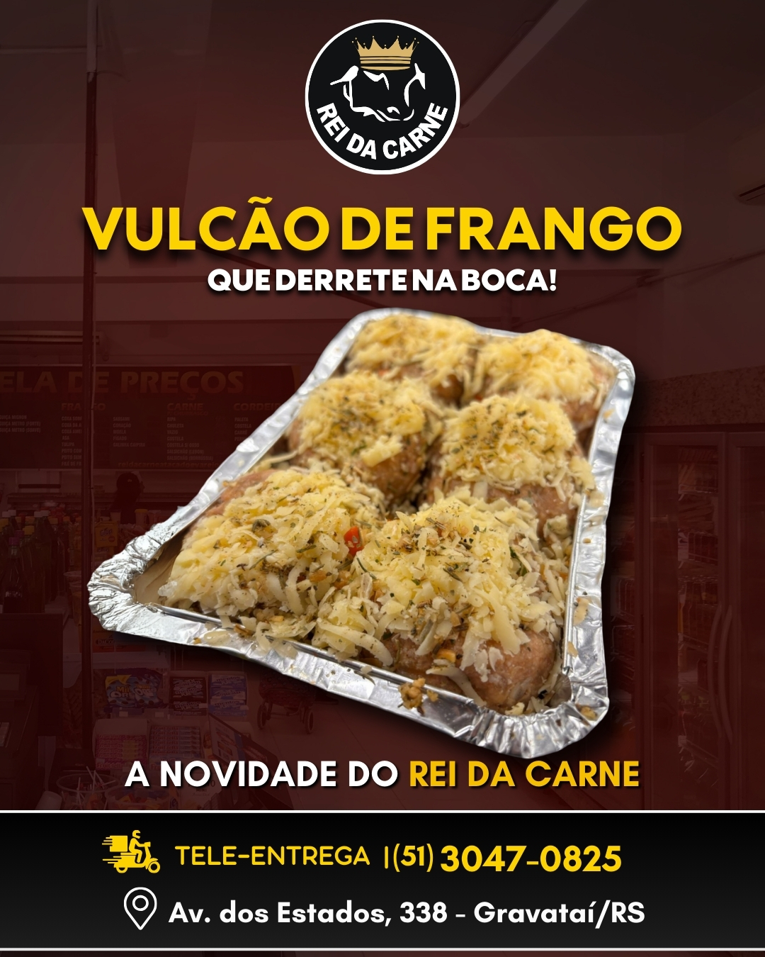 Rei da carne Facebook ad: O Rei da Carne acaba de criar mais…