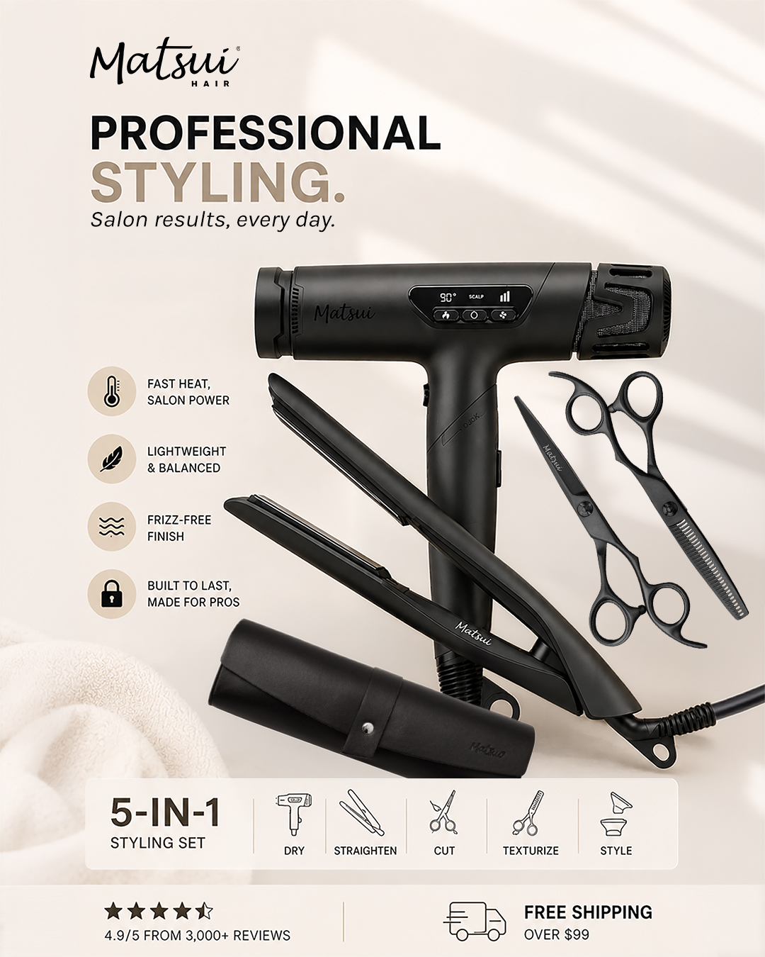 Matsui Hair Facebook ad
