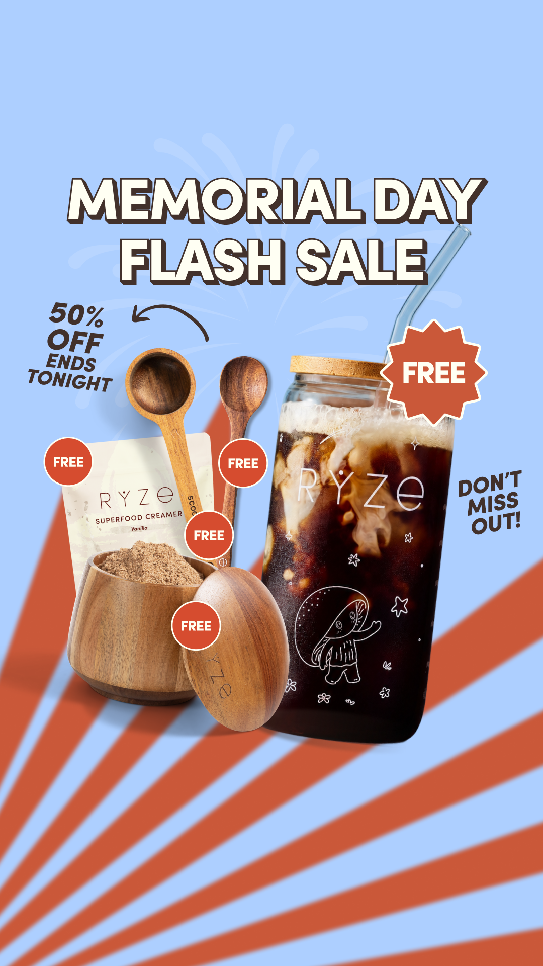 RYZE Superfoods Facebook ad