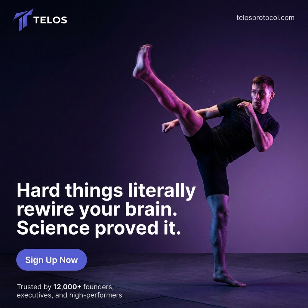 Telos Facebook ad: A Habit System Built on Your Values