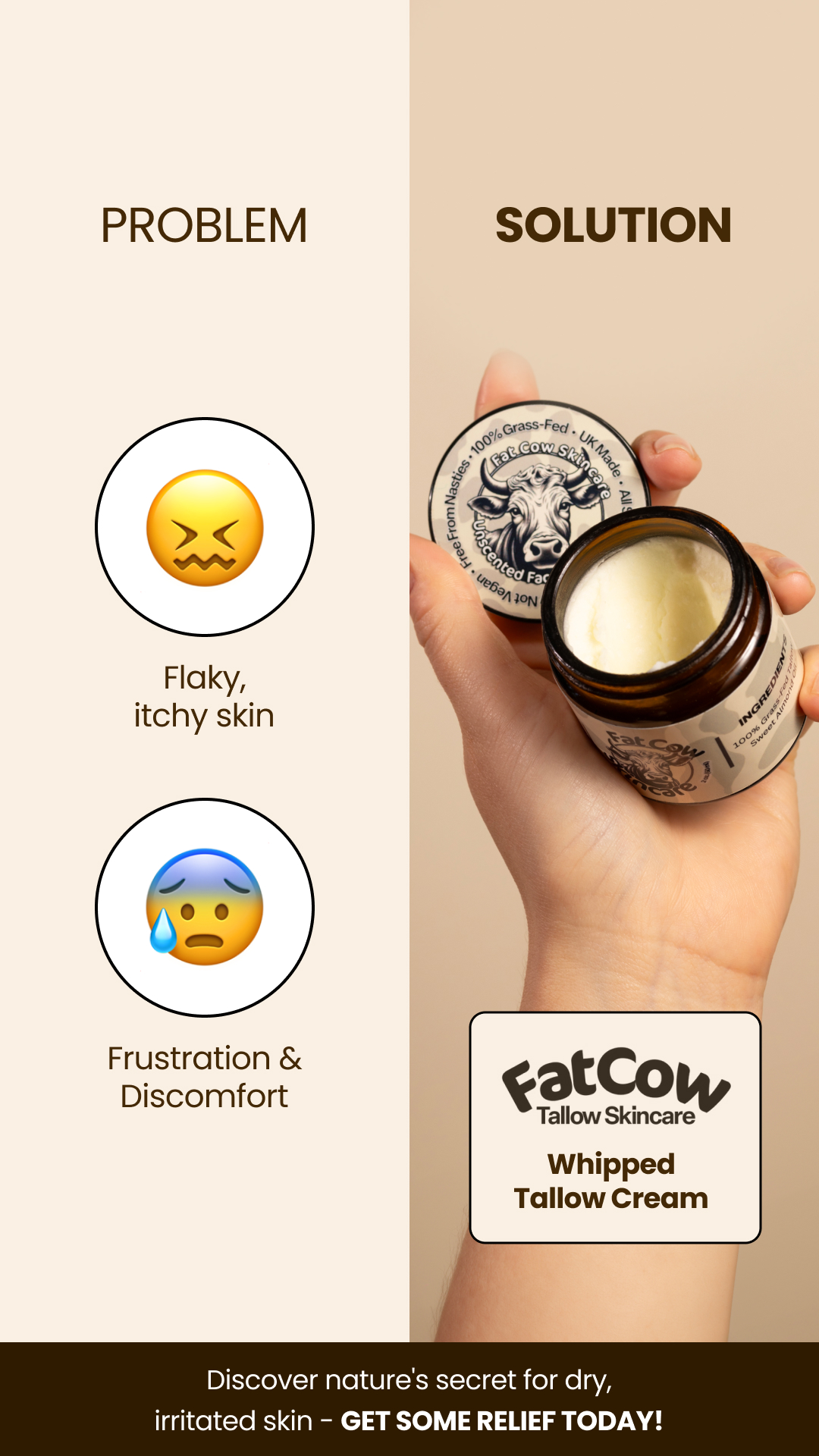Fat Cow Skincare Facebook ad