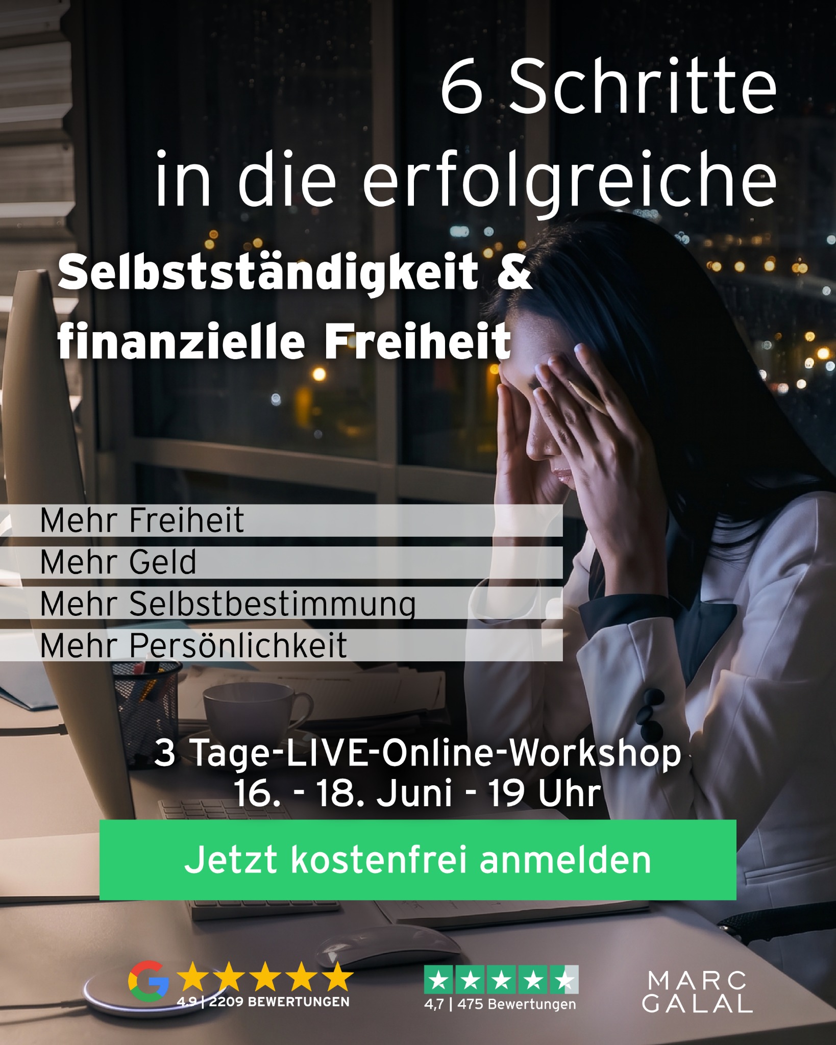 Marc Galal Facebook ad: Webinar