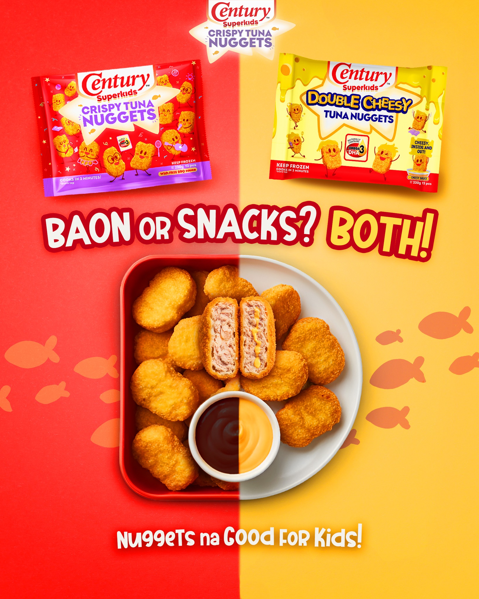 Century Tuna Superbods Facebook ad: From a school lunchbox to a merienda platter…