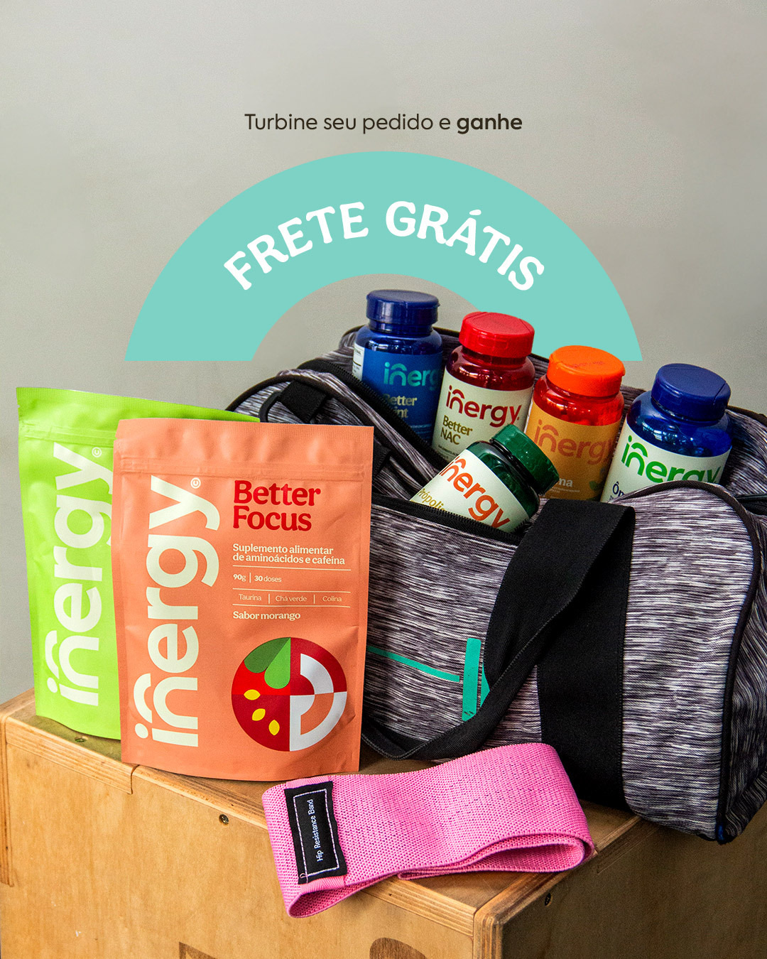 Innergy Sups Facebook ad: Chegou o momento perfeito para repor as energias…