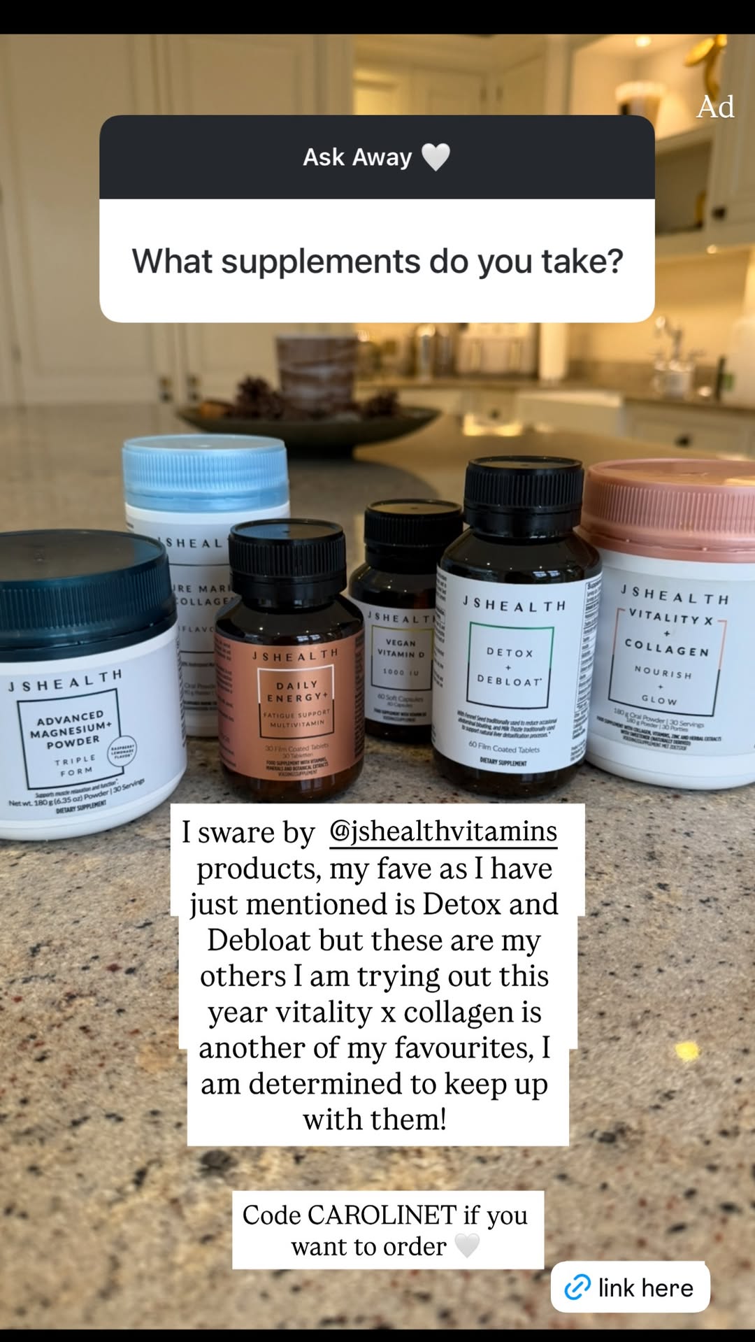 Caroline Thomas Facebook ad