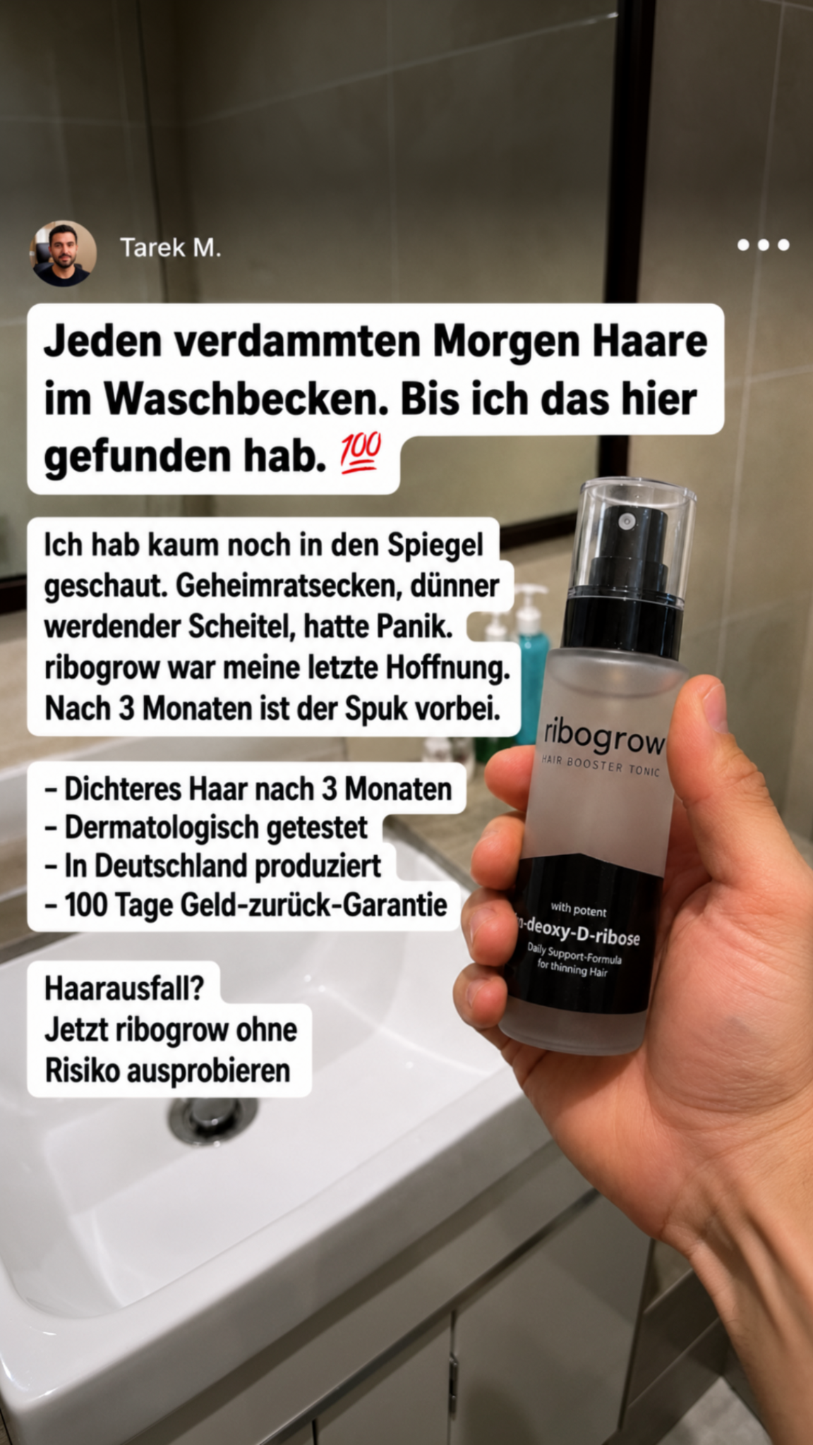 ribogrow Facebook ad