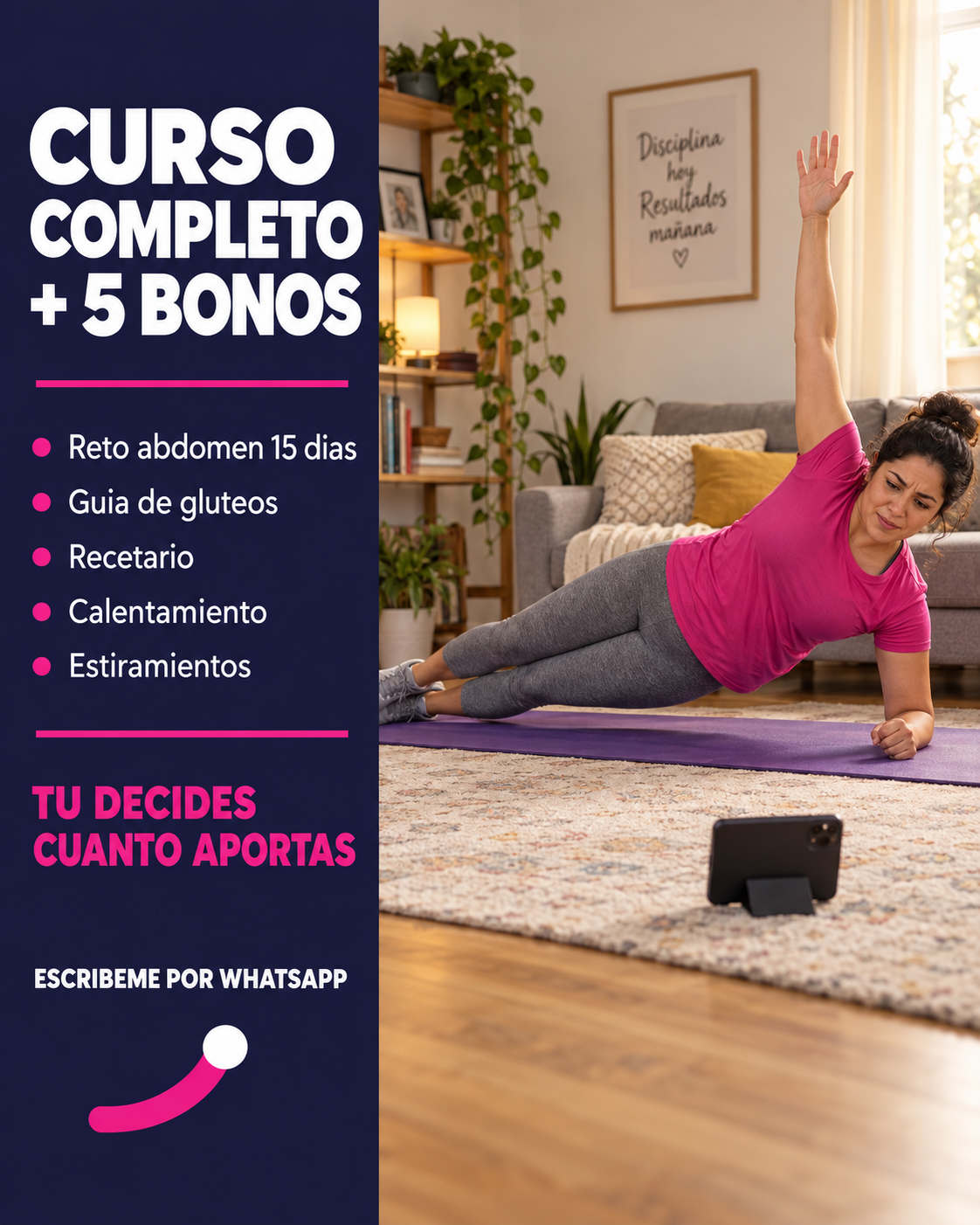 Educación Online Facebook ad: Tú decides cuánto aportas