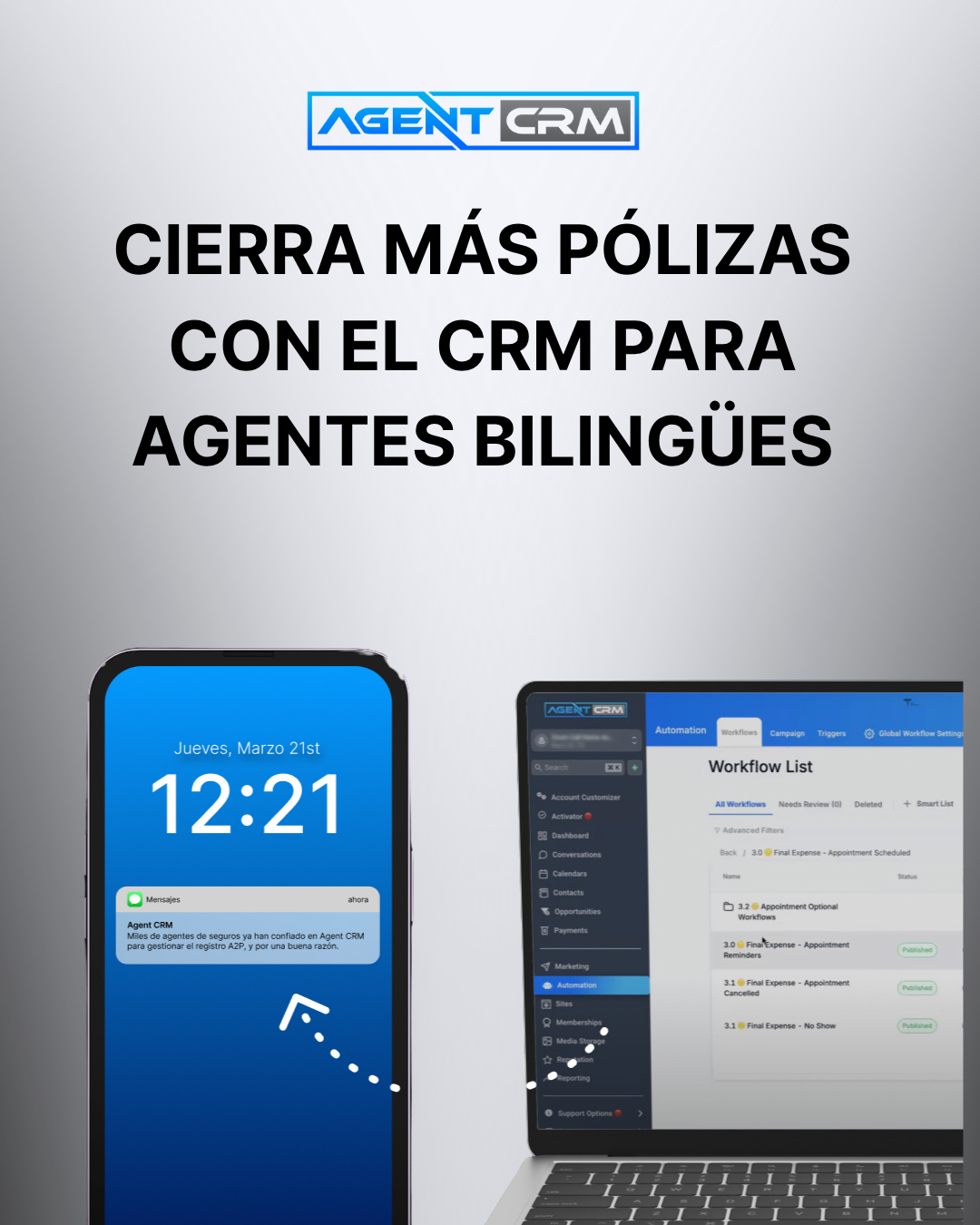 Agent CRM: AI-Powered Sales+Marketing Software Facebook ad