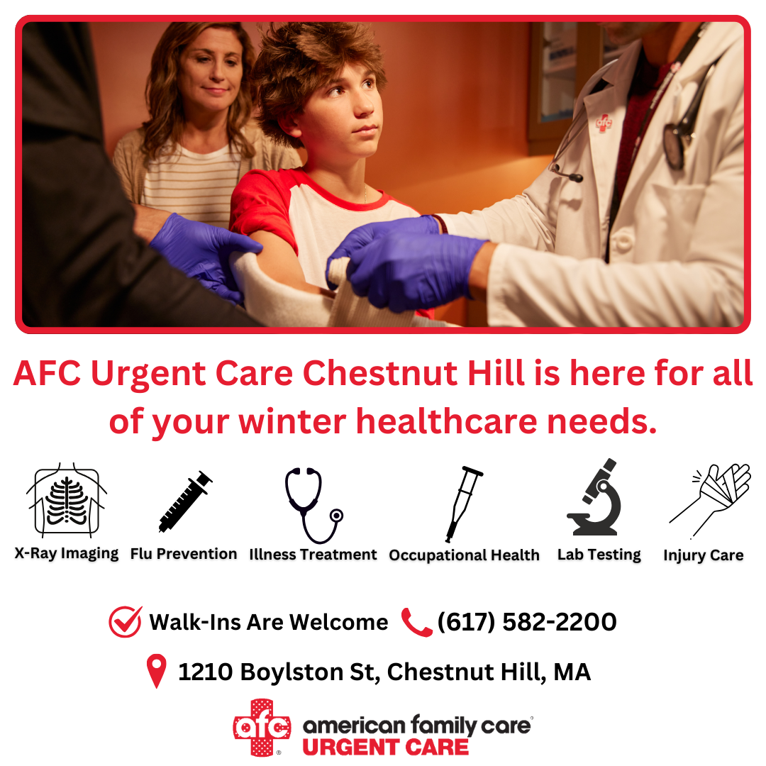 AFC Urgent Care Chestnut Hill Facebook ad from Jan 5, 2026