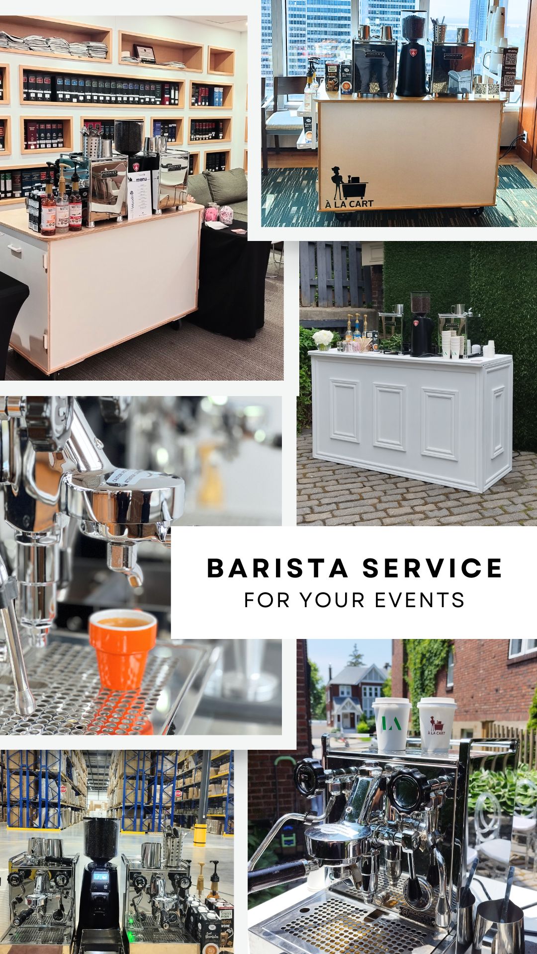 À La Cart Mobile Barista Facebook ad: Coffee Catering for Your Events