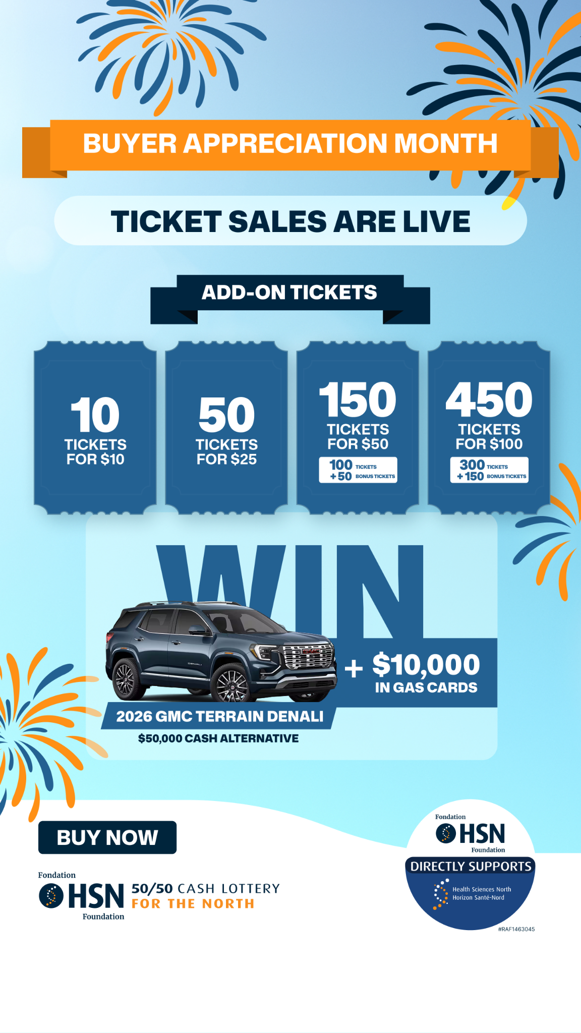 HSN 50/50 Facebook ad