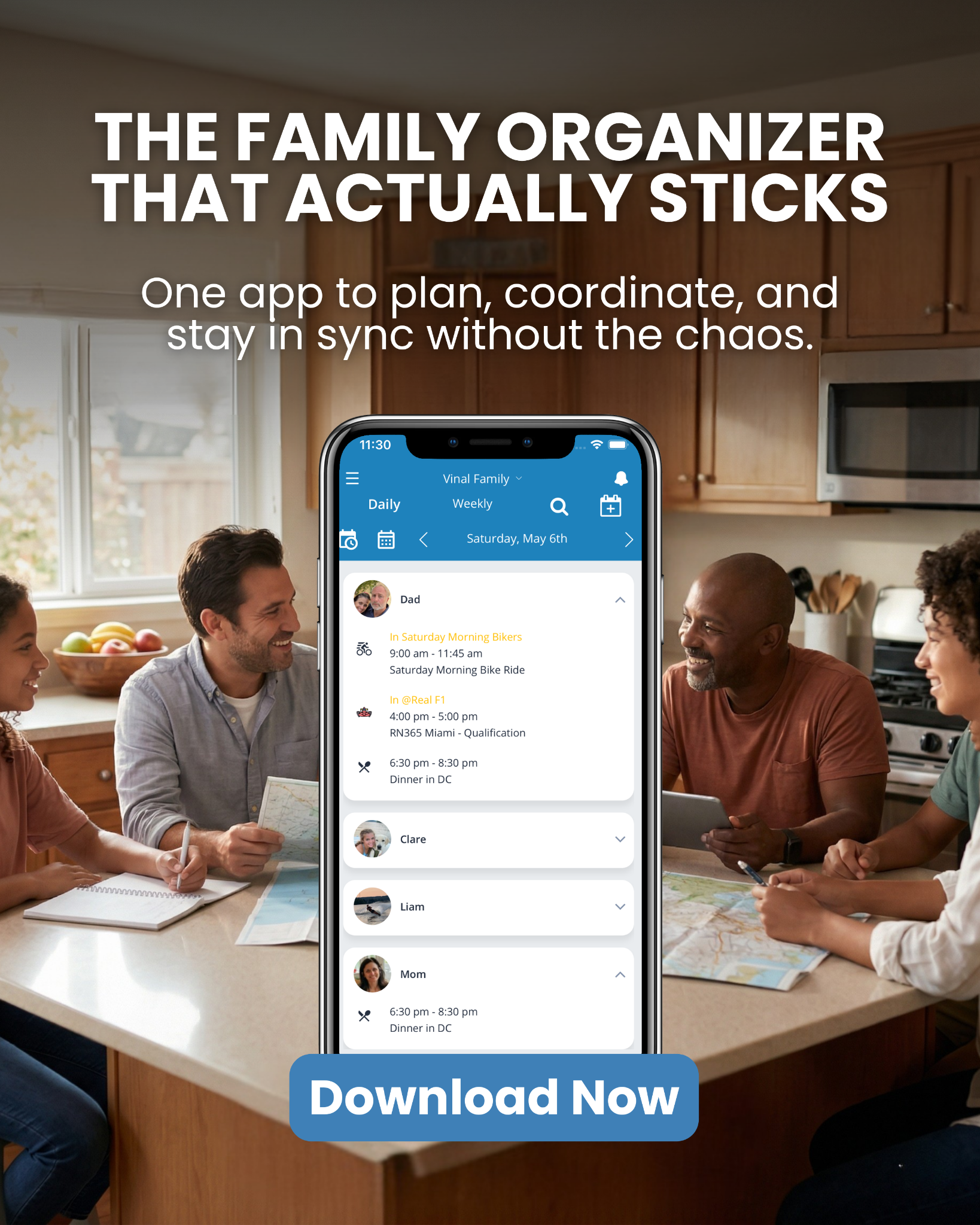 Podz: Family & Group Organizer Facebook ad: Your Group Chat Deserves an Upgrade