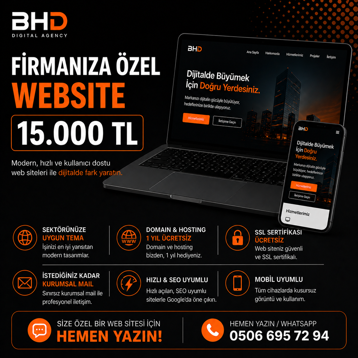 BHD Digital Agency Facebook ad: Dijitalde Güçlü Bir Başlangıç Yapın!