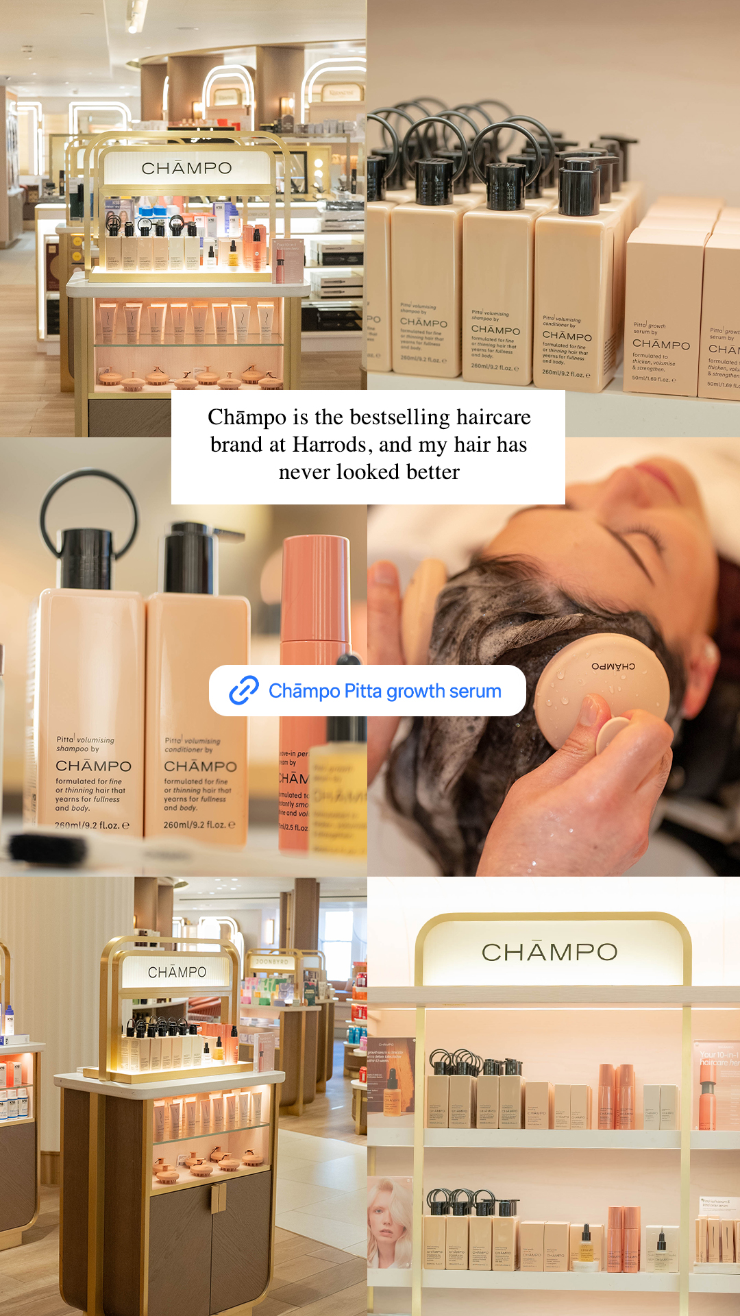Chāmpo Haircare Facebook ad
