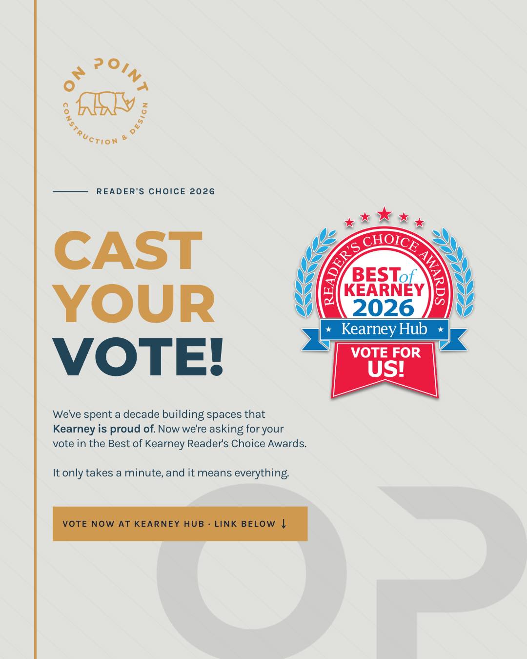 On Point Construction Management Facebook ad: Ballot-2026