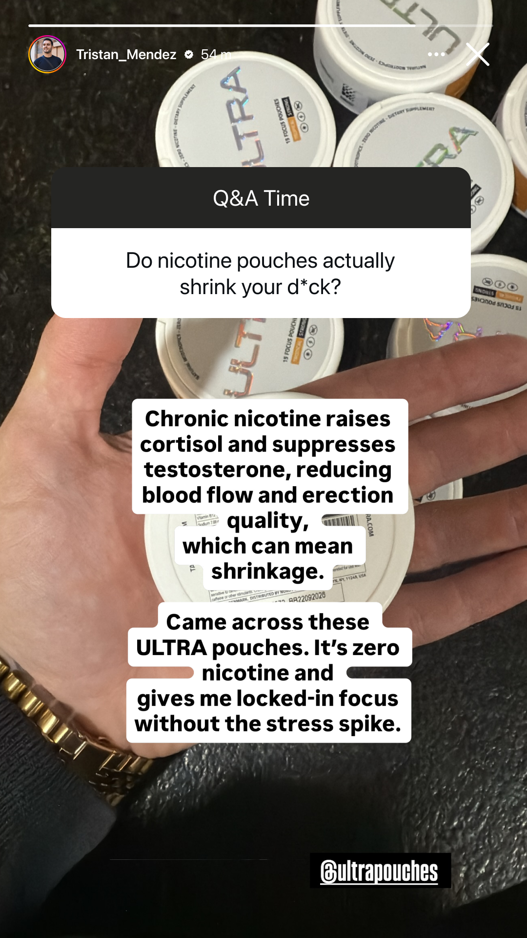 Ultra Pouches Facebook ad